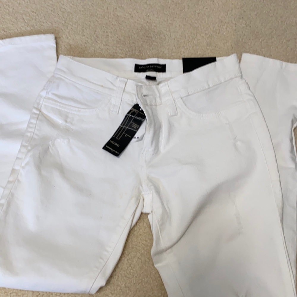 Banana republic white midrise jeans